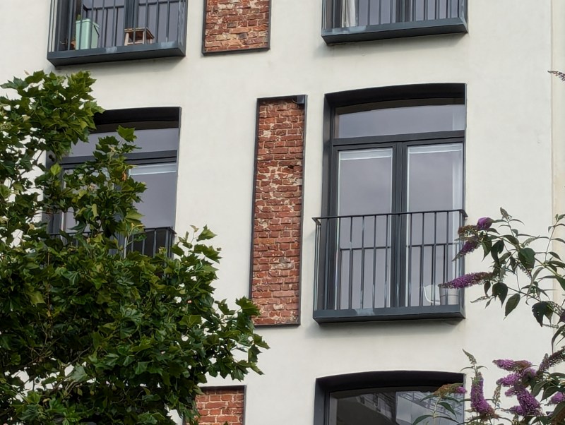 Sichtmauerwerk Fassadenöffnung Schlagregenschutz